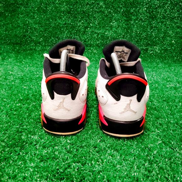 Nike Air Jordan 6 Retro Low Athletic Sneakers Kids 7Y White Black 768881-123 - Picture 5 of 10